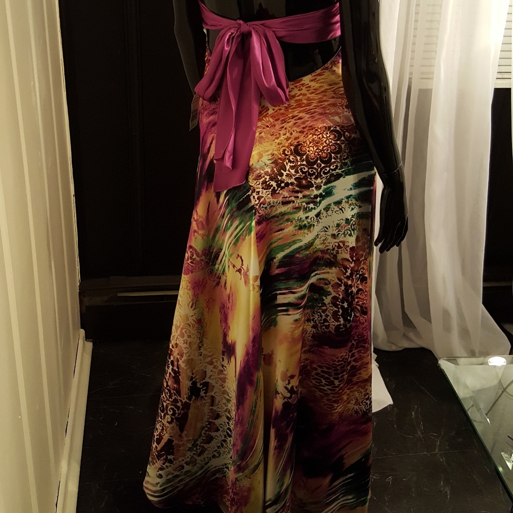 Long Maxi Multi-colored Dress - Picture 4 of 13